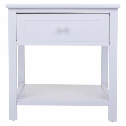 Mesita de Noche Alexandra House Living Blanco 29 x 42 x 40 cm