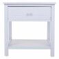 Mesita de Noche Alexandra House Living Blanco 29 x 42 x 40 cm