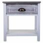 Table de Nuit Alexandra House Living Blanc 29 x 42 x 40 cm