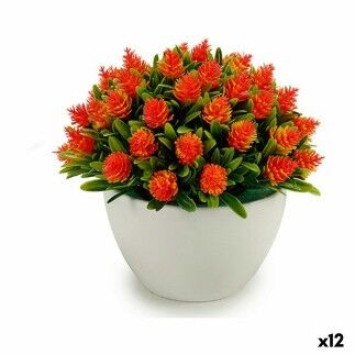 Plante décorative Fleurs Plastique 14 x 12,5 x 14 cm (12 Unités)