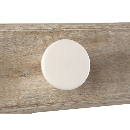 Perchero de Pared Romimex Natural Madera Resina 41 x 7 x 12 cm