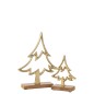 Árbol decorativo de aluminio dorado 22*5*27 cm