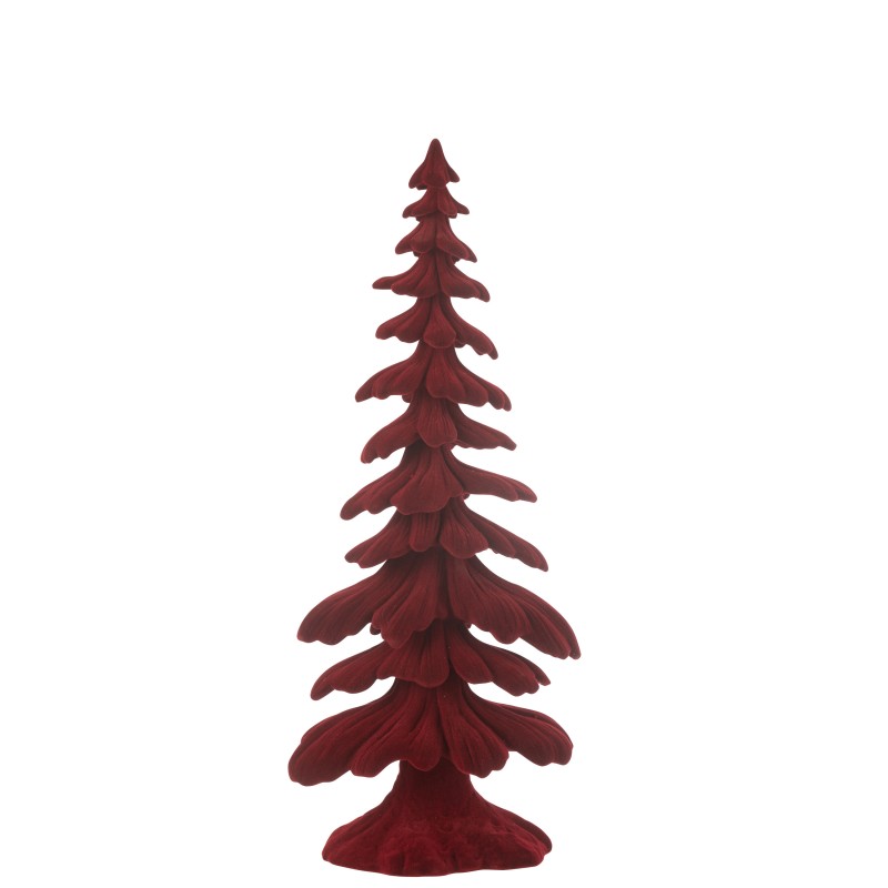 Árbol decorativo de resina roja 14.5*9*36 cm