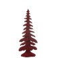 Árbol decorativo de resina roja 14.5*9*36 cm