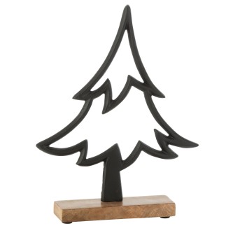 Árbol decorativo de aluminio negro 22*5*27 cm