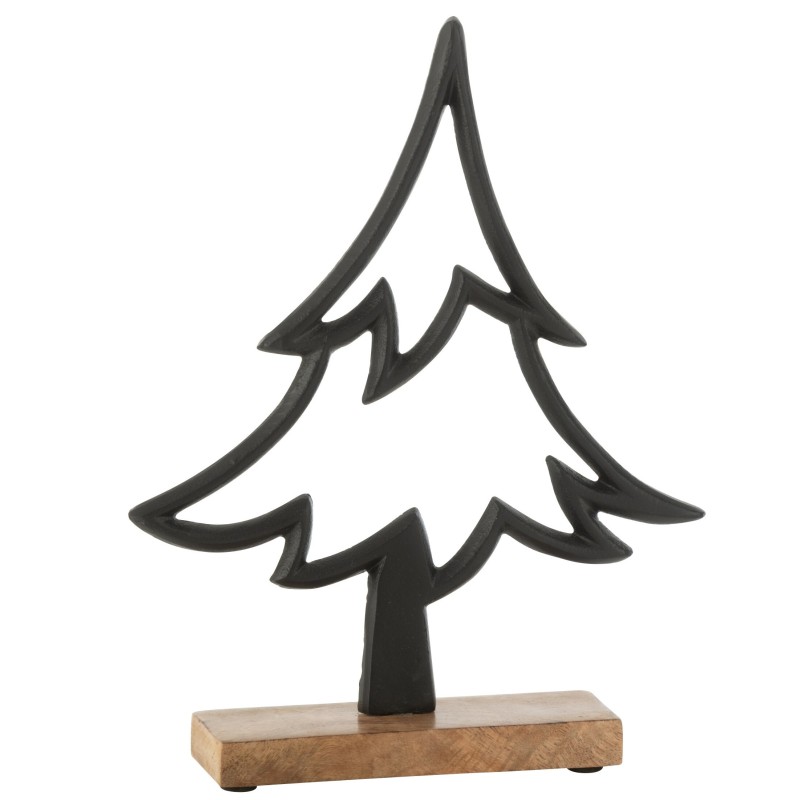 Árbol decorativo de aluminio negro 22*5*27 cm