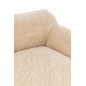 Sofá de 2 plazas en polirresina y textil beige 152*110*81 cm