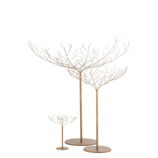 Árbol desnudo en metal dorado 255*255*250 cm