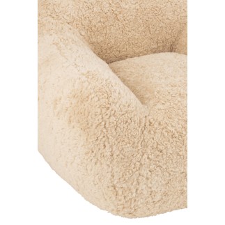 Sofá de tela beige 99*98*75 cm