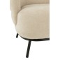 Fauteuil lounge en bois beige 84*82*76 cm