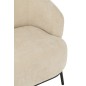 Fauteuil lounge en bois beige 84*82*76 cm