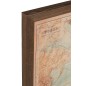 Carte mappemonde avec led en bois marron 175*4.5*116 cm