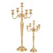 copia de Candelabro 5 brazos aluminio mate oro Alt. 99 cm