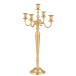 copia de Candelabro 5 brazos aluminio mate oro Alt. 99 cm