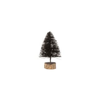 Sapin de Noël décoratif en plastique 10x10x15 cm