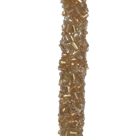 Tige de perles en Plastique dorée 1x1x77cm