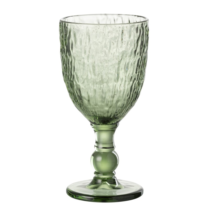 Verre à vin vert 8.5*8.5*17 cm