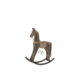 Cheval à bascule en bois multicouleur 38*12.5*49 cm