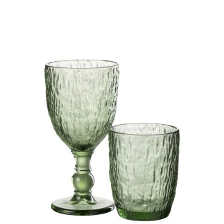 Verre à vin vert 8.5*8.5*17 cm