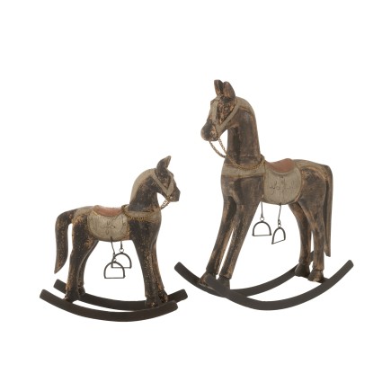 Cheval à bascule en bois multicouleur 38*12.5*49 cm