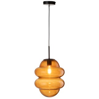 Lampe suspendue en verre marron 28*28*160 cm