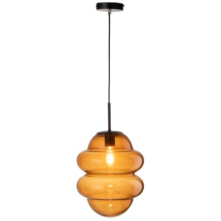 Lampe suspendue en verre marron 28*28*160 cm