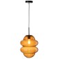 Lampe suspendue en verre marron 28*28*160 cm