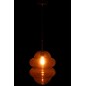 Lampe suspendue en verre marron 28*28*160 cm