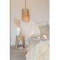 Lampe suspendue en bois naturel 38*38*50 cm