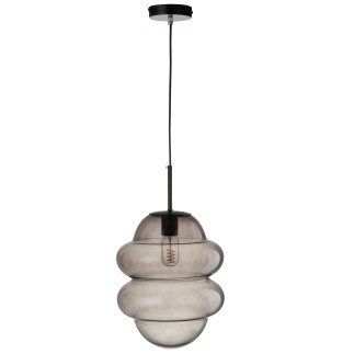 Lampe suspendue en verre gris 28*28*160 cm