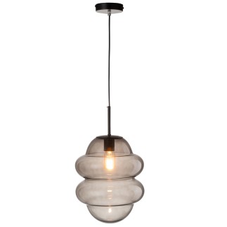 Lampe suspendue en verre gris 28*28*160 cm