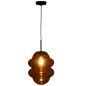 Lampe suspendue en verre gris 28*28*160 cm