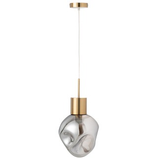 Lampe suspendue en métal gris 25*25*160 cm