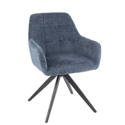 Chaise lounge en métal bleu 58*56.5*85 cm