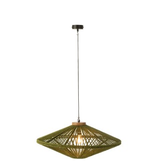 Lampe suspendue en métal vert 77.5*77.5*36 cm