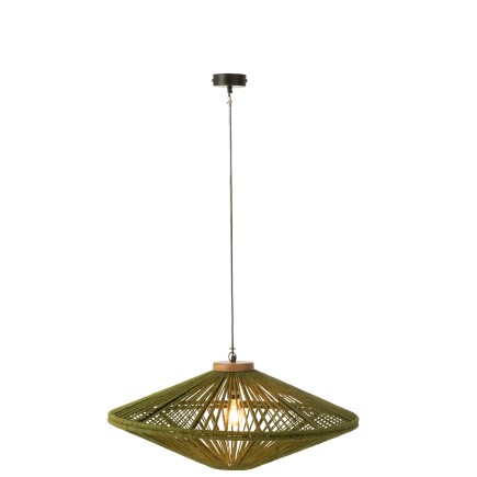 Lampe suspendue en métal vert 77.5*77.5*36 cm