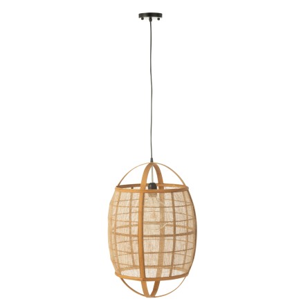 Lampe suspendue en tissu naturel 37*37*56 cm