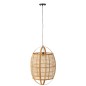 Lampe suspendue en tissu naturel 37*37*56 cm