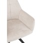 Chaise lounge en métal beige 58*56.5*85 cm