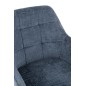 Silla tumbona de metal azul 58*56.5*85 cm