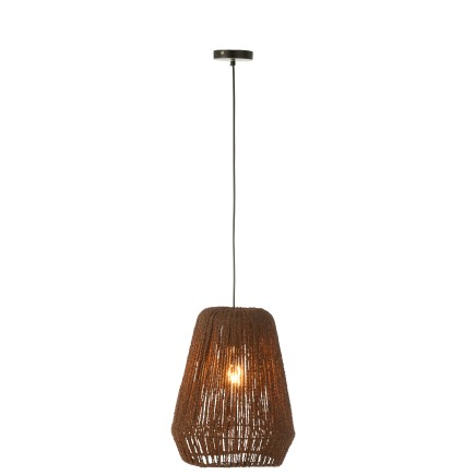 Lampe suspendue en métal noir 30*30*38 cm