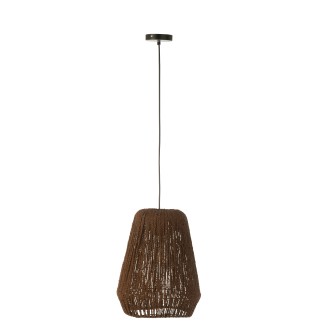 Lampe suspendue en métal noir 30*30*38 cm