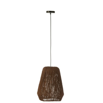 Lampe suspendue en métal noir 30*30*38 cm