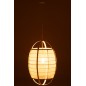 Lampe suspendue en tissu noir 43*43*66 cm