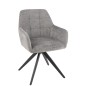 Silla de metal gris 58*56.5*85 cm