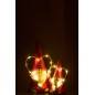 Père Noël à led en polyrésine multicouleur 13*9*23 cm