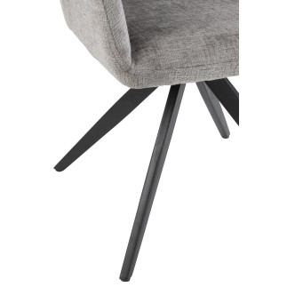 Silla de metal gris 58*56.5*85 cm