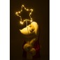 Père Noël à led en polyrésine multicouleur 23*23*67 cm