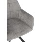 Silla de metal gris 58*56.5*85 cm