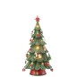 Árbol de Navidad con led en polirresina multicolor 24.5*24.5*51.5 cm